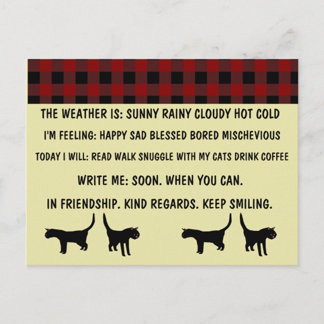 MEHRERE KATASTROPHENPOSTKARTEN FÜR BUSY PERSON POSTKARTE (Vorderseite)