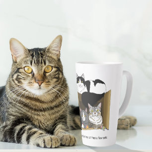 Mehrere Katzenhaushalte Grün Lustig Milchtasse