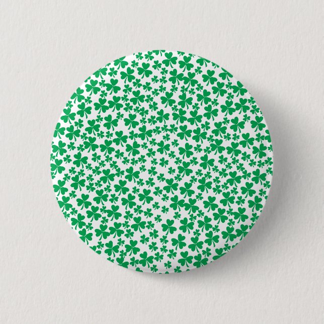 Mehrere Kleeblätter Button (Vorderseite)