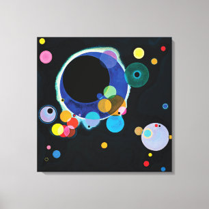 Mehrere Kreise von Wassily Kandinsky Leinwanddruck