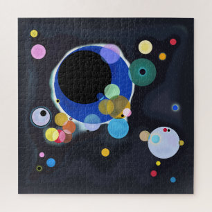 Mehrere Kreise, Wassily Kandinsky digital Puzzle