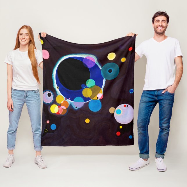 Mehrere Kreise, Wassily Kandinsky Fleecedecke (Beispiel)