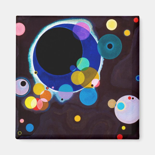Mehrere Kreise, Wassily Kandinsky Magnet (Vorne)