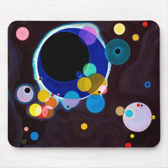 Mehrere Kreise, Wassily Kandinsky Mousepad (Vorne)