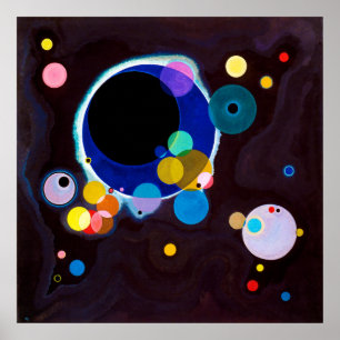 Mehrere Kreise, Wassily Kandinsky Poster