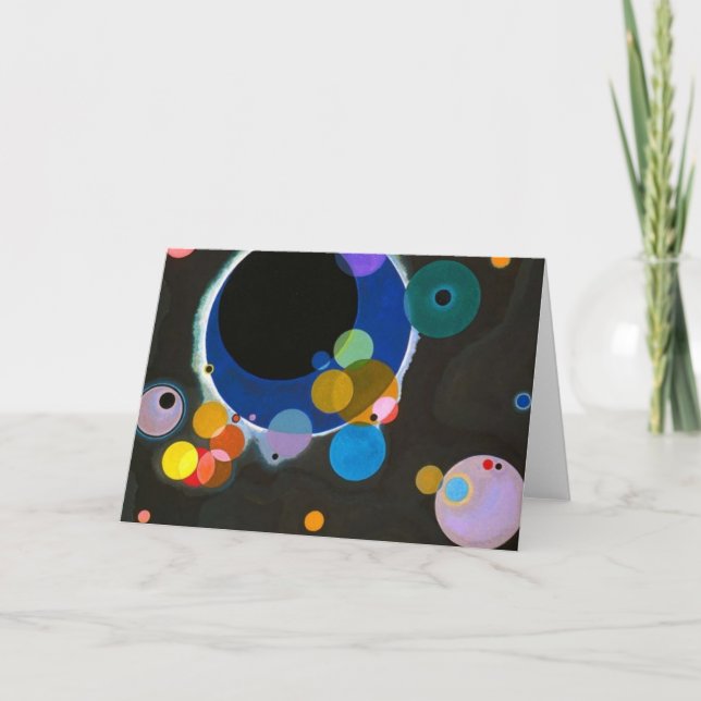 Mehrere Kreise Wassis Kandinsky Karte (Vorderseite)