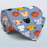 Mehrere Niedliche Kitts Krawatte<br><div class="desc">Viele hübsche kleine Katzengesichter. Purfect für deine Lieblings-verrückte Katzenperson.</div>