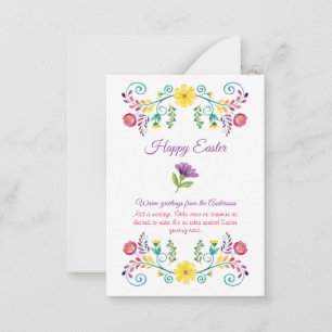 Mehrere Osterkarten 100 FOTO FOLK FLORAL Budget Hinweiskarte