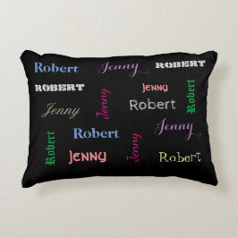 Mehrere Personalisierte Namen Zierkissen