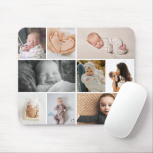 Mehrere Schnappschüsse Babys Fotos Collage Mousepad