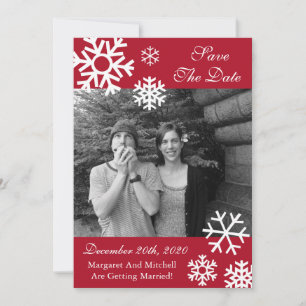 Mehrere Schneeflocken Foto Save The Dates Burgunde Date
