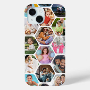 Mehrfach-Foto-Collage Einfaches modernes Sechseck- Case-Mate iPhone Hülle