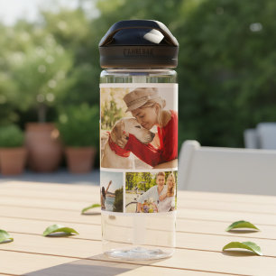 Mehrfach-Foto-Collage Moderne Personalisierte Name Trinkflasche