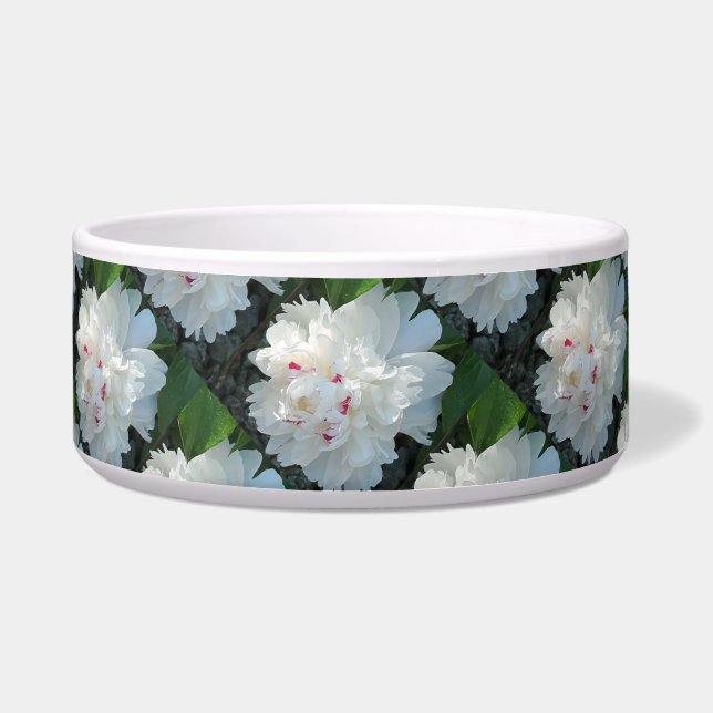 Mehrfach Wertvolle Peony Pet Bowl Napf (Vorderseite)