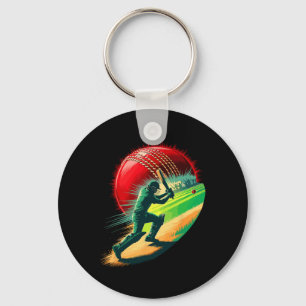 Mehrfachbelichtungs-Kunst-Cricket-Cricketer-Tsman- Schlüsselanhänger
