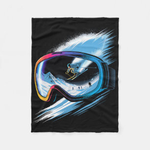 Mehrfachbelichtungs-Kunst-Skisport Berg Skischnee  Fleecedecke
