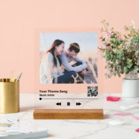 Mehrfache Foto Music Plaque QR Code