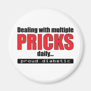 Mehrfache Stichel täglich beschäftigen (Rot) Magnet