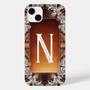 Mehrfarbbiges Leder & Elegante Spitze Rustikal Case-Mate iPhone 14 Plus Hülle