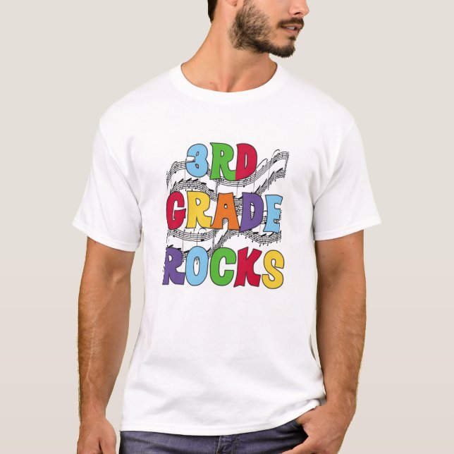 Mehrfarben3. Grad-Felsen T-Shirt (Vorderseite)