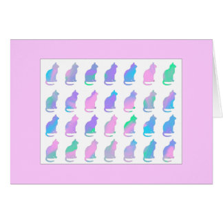 Mehrfarbenabstraktes Wirbels-Katzen-Pastellmuster