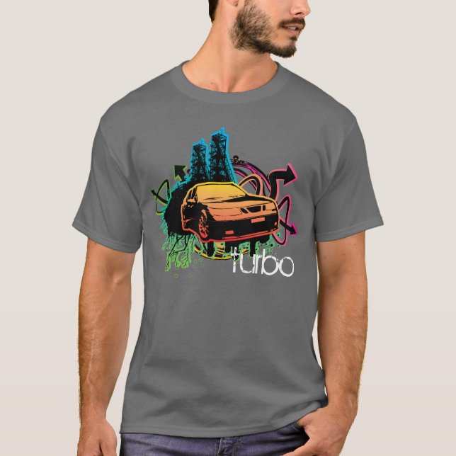 Mehrfarbenart des ausschnitts 9-5-aero, Turbo T-Shirt (Vorderseite)