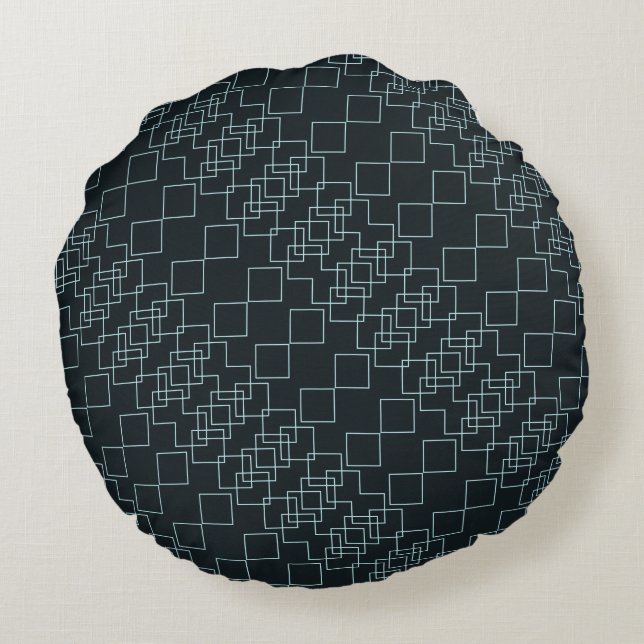 MEHRFARBENES SEAMLESS GEOMETRIC DIAMOND PATTERN RUNDES KISSEN (Rückseite)