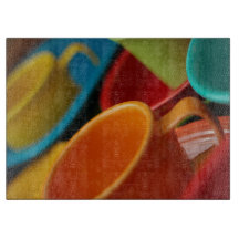 Mehrfarbenfiesta-Schneidebrett-Küchen-Waren