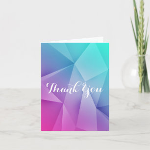 Mehrfarbenjuwel-Töne danken Ihnen zu kardieren Dankeskarte