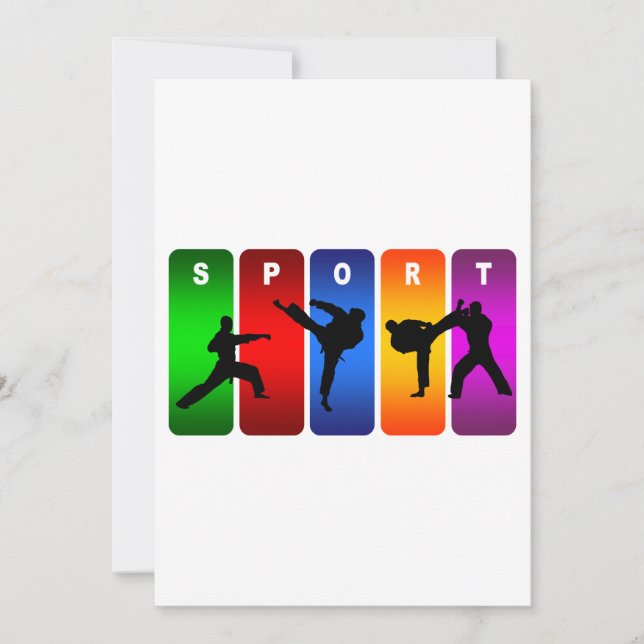 Mehrfarbenkarate-Emblem (Vorderseite)