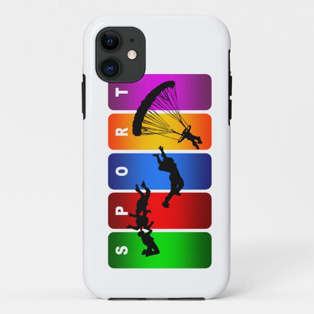 Mehrfarbenmit fallschirm abspringeniPhone 5 Kasten Case-Mate iPhone Hülle (Rückseite)