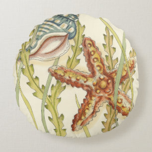 MehrfarbenMuschel-Party Rundes Kissen