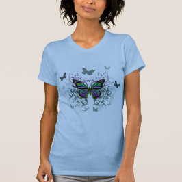 Mehrfarbenschmetterling T-Shirt