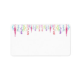 Mehrfarbenstämmer Adressaufkleber