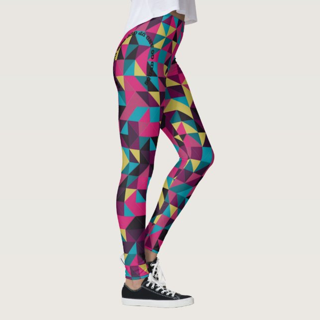 Mehrfarbenyoga-Leggings Leggings (Rechts)