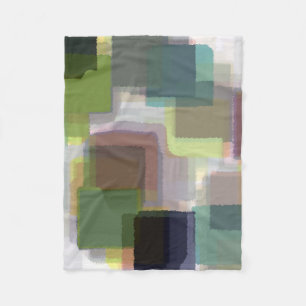 mehrfarbig Abstrakt Fleecedecke