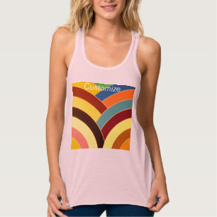 mehrfarbig gekrümmte Zickzack Thunder_Cove Tank Top