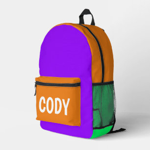 mehrfarbig Personalisiert Bedruckter Rucksack