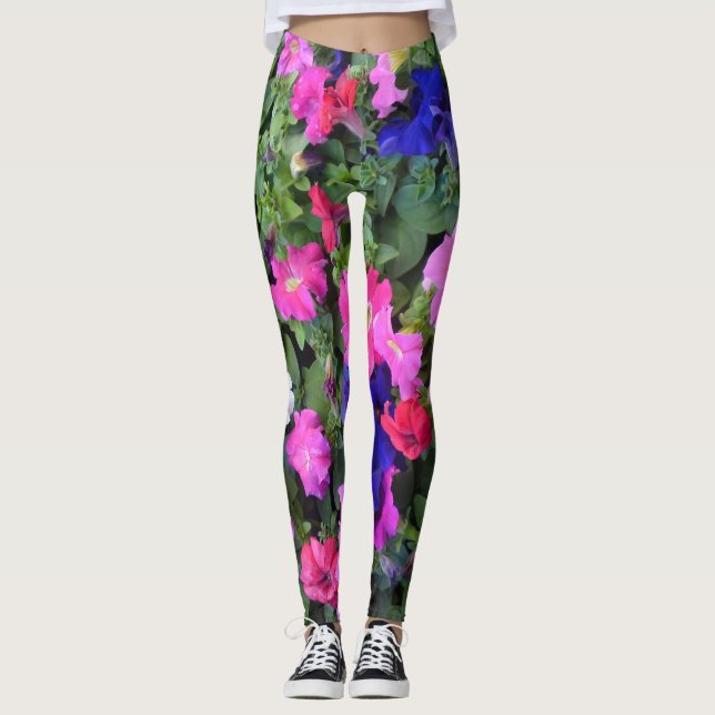 Mehrfarbig Petunia Leggings (Vorderseite)