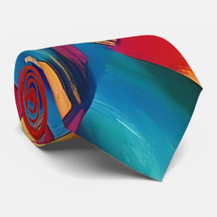 mehrfarbig Prism Neck Tie Krawatte