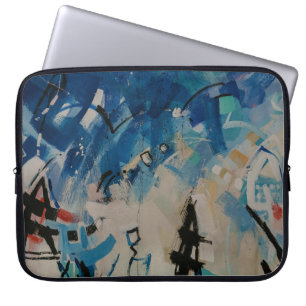 mehrfarbige abstrakte Mauer Laptopschutzhülle
