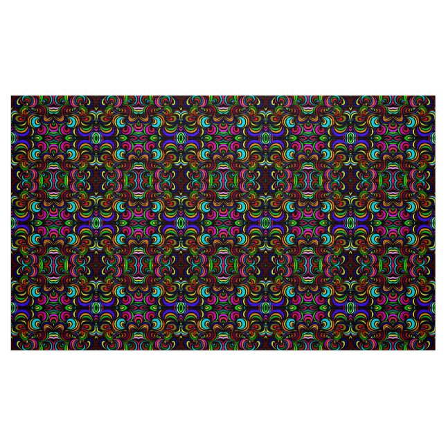 mehrfarbige abstrakte Muster Stoff (Fat Quarter (45,7 x 55,9 cm))