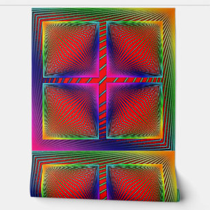 Mehrfarbige Abstrakte Peel- und Stick-Wand Tapete