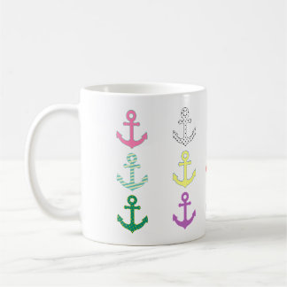 Mehrfarbige Anker Kaffeetasse