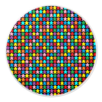 Mehrfarbige Äpfel Keramikknauf