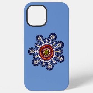 Mehrfarbige australische Aborigines-Kunst (alle Te iPhone 12 Pro Max Hülle