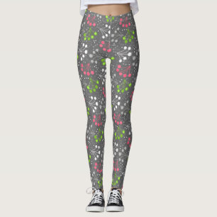 Mehrfarbige Beerenstromretro 60er Leggings