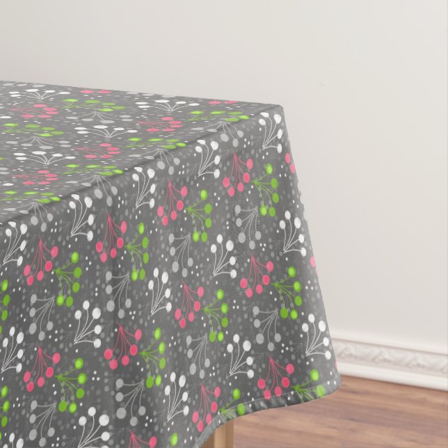 Mehrfarbige Beerenstromretro 60er Tischdecke (Beispiel)