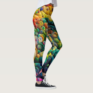 mehrfarbige Blase Leggings