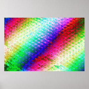 Mehrfarbige Blasenverpackung Poster